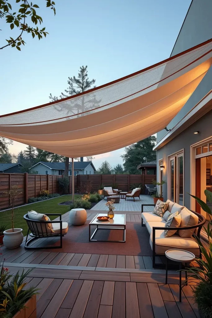57 Sun Sail Shade Ideas For Your Outdoor Space 2026: Modern Patio & Backyard Trends