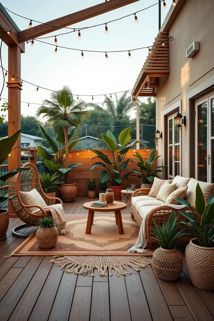 55 Boho Patio Ideas 2026 For A Stylish And Cozy Outdoor Retreat