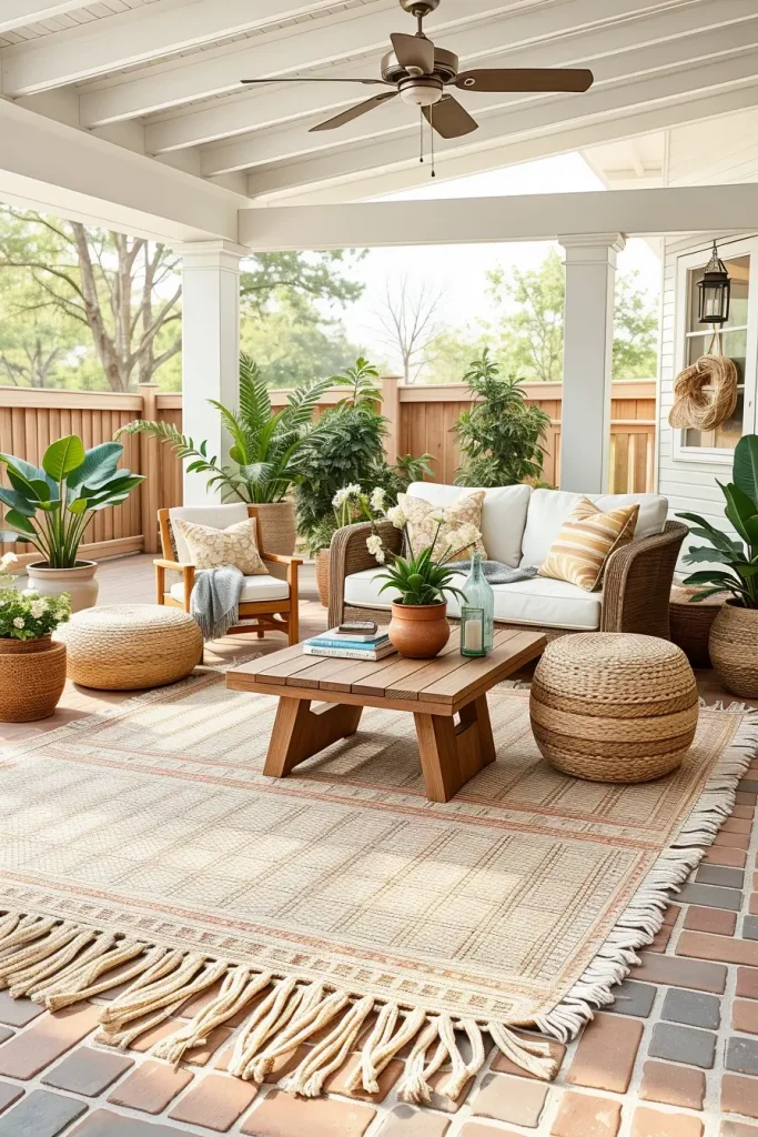 56 Farmhouse-Style Patio Ideas 2026 For Cozy And Rustic Outdoor Living