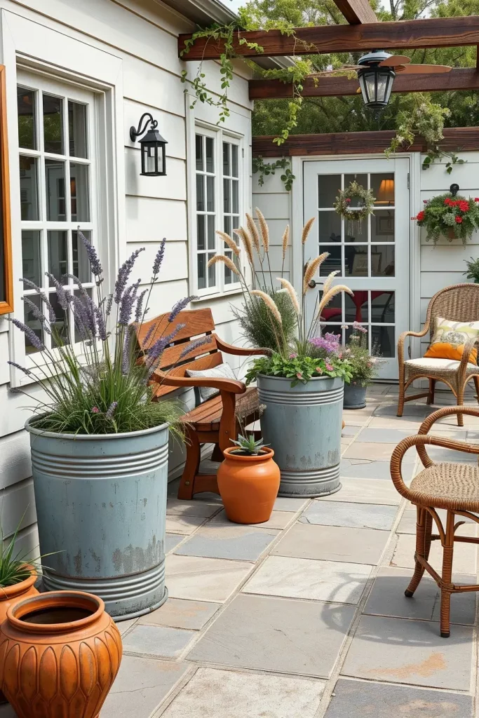 56 Farmhouse-Style Patio Ideas 2026 For Cozy And Rustic Outdoor Living