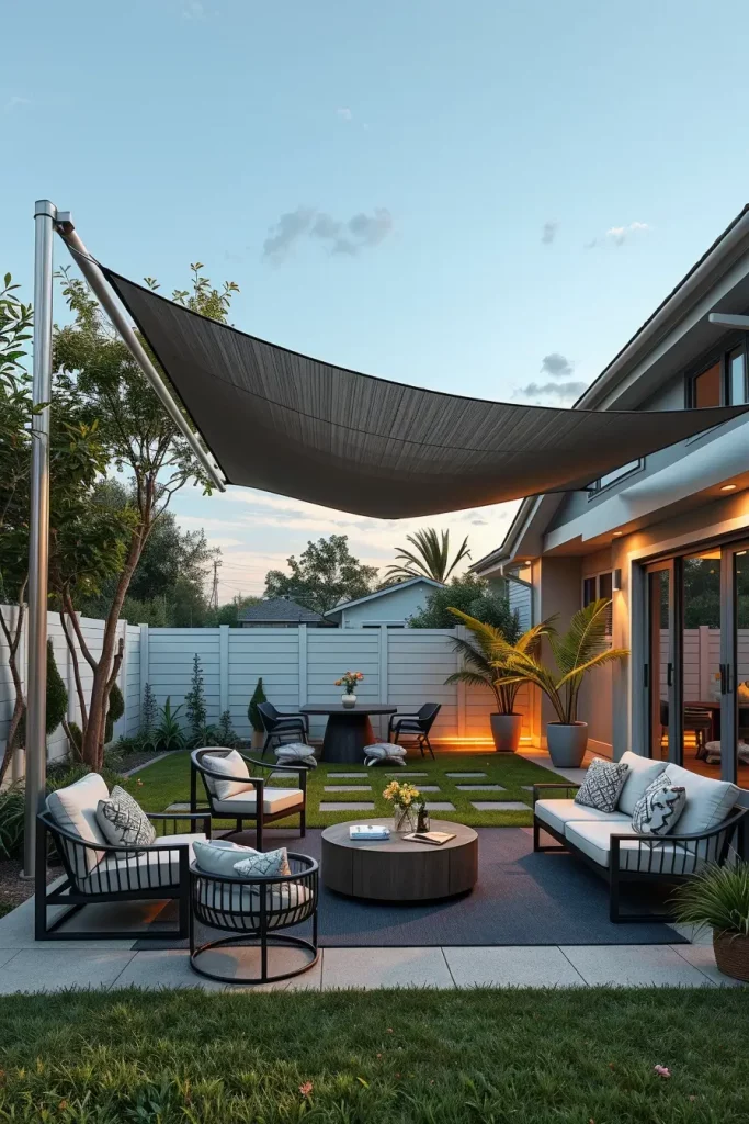 57 Sun Sail Shade Ideas For Your Outdoor Space 2026: Modern Patio & Backyard Trends