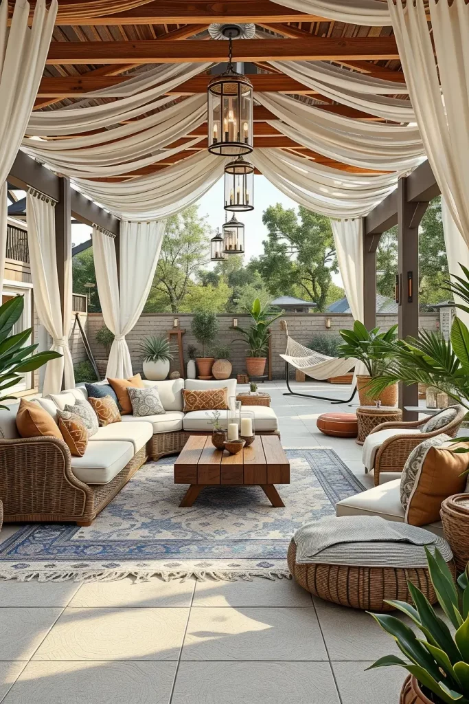 55 Boho Patio Ideas 2026 For A Stylish And Cozy Outdoor Retreat