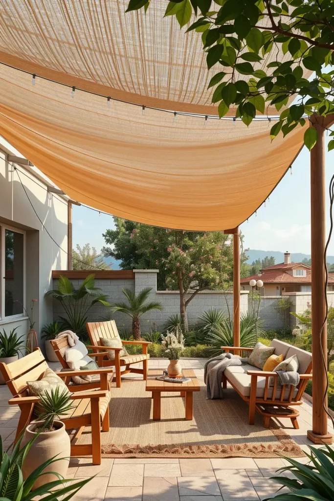 57 Sun Sail Shade Ideas For Your Outdoor Space 2026: Modern Patio & Backyard Trends