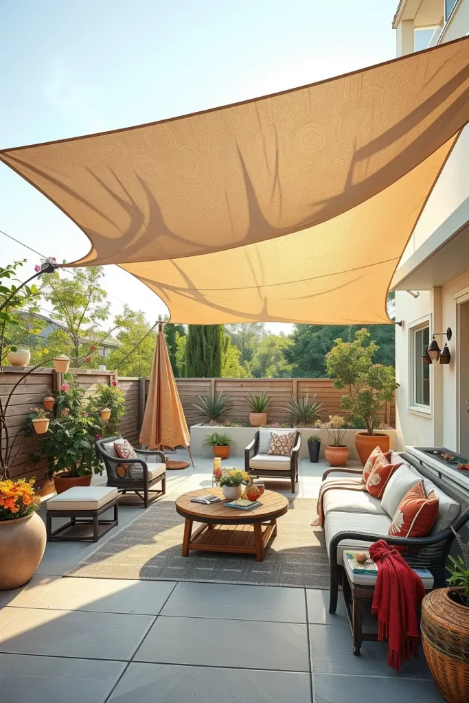 57 Sun Sail Shade Ideas For Your Outdoor Space 2026: Modern Patio & Backyard Trends