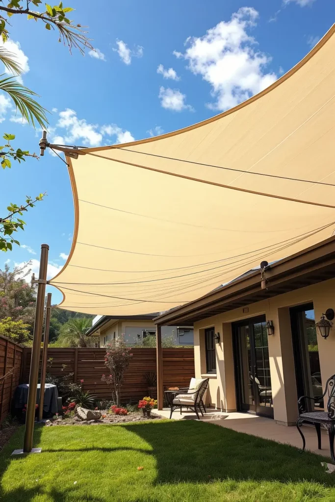 57 Sun Sail Shade Ideas For Your Outdoor Space 2026: Modern Patio & Backyard Trends