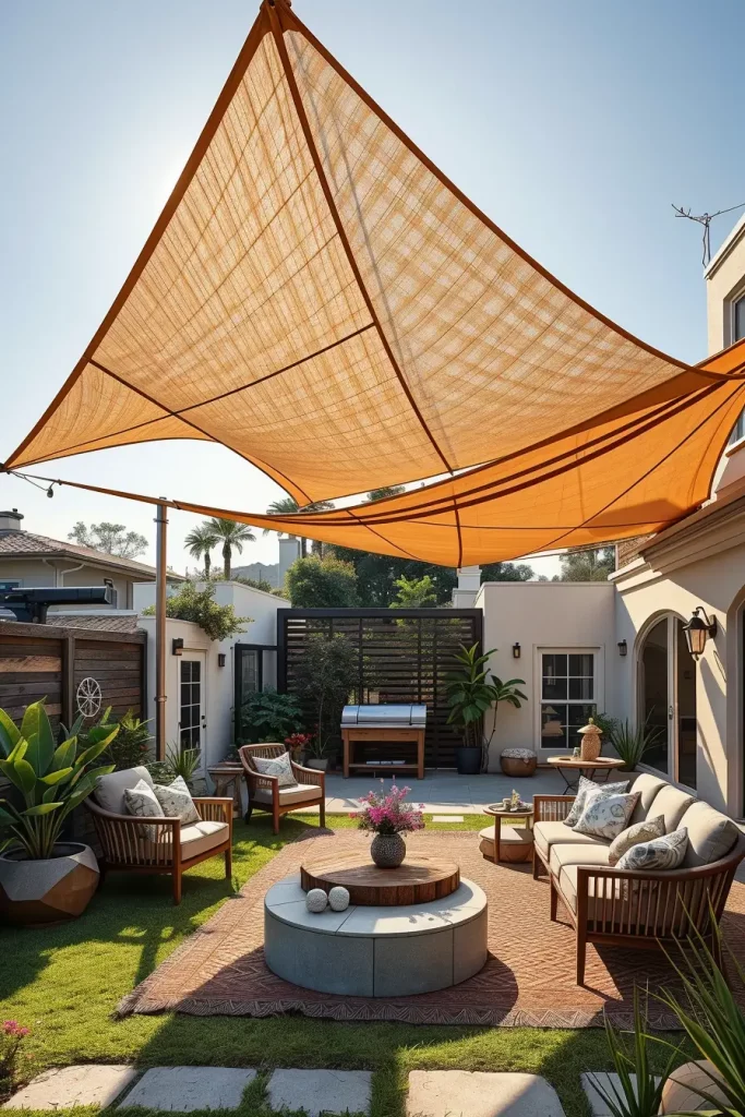57 Sun Sail Shade Ideas For Your Outdoor Space 2026: Modern Patio & Backyard Trends
