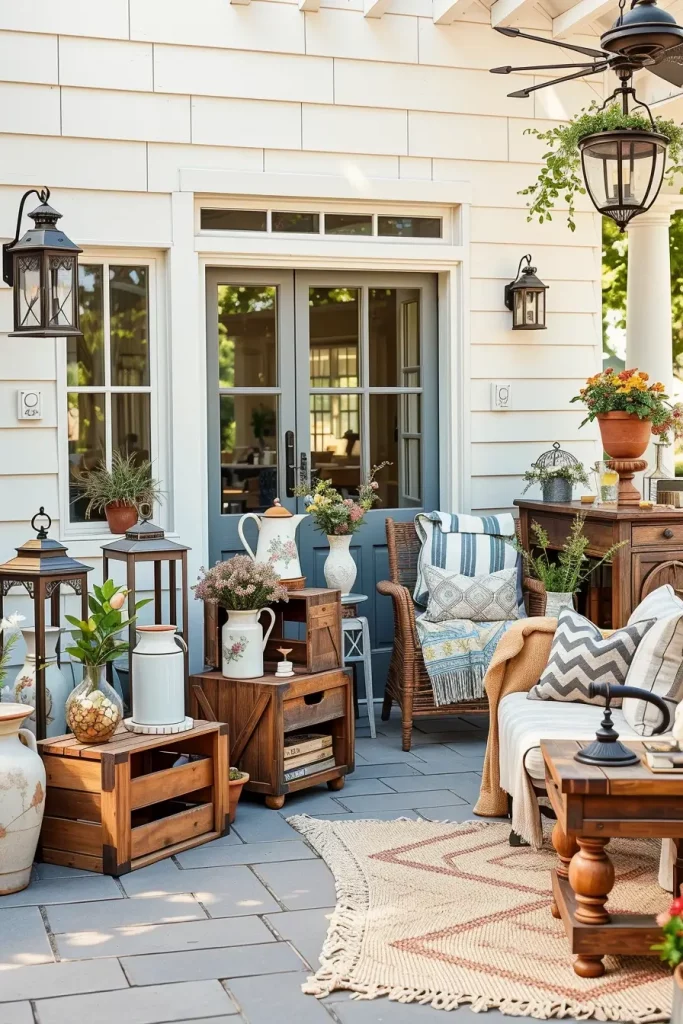56 Farmhouse-Style Patio Ideas 2026 For Cozy And Rustic Outdoor Living
