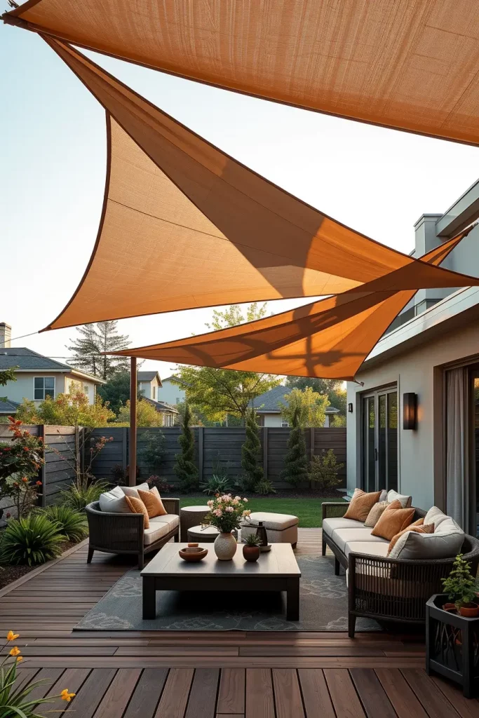 57 Sun Sail Shade Ideas For Your Outdoor Space 2026: Modern Patio & Backyard Trends