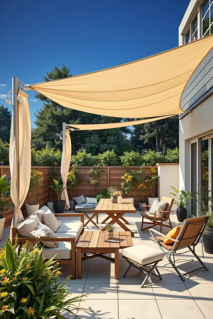 57 Sun Sail Shade Ideas For Your Outdoor Space 2026: Modern Patio & Backyard Trends
