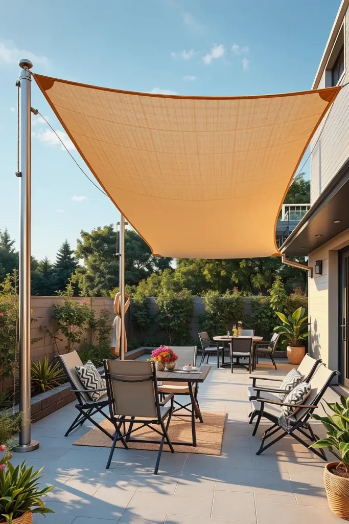 57 Sun Sail Shade Ideas For Your Outdoor Space 2026: Modern Patio & Backyard Trends