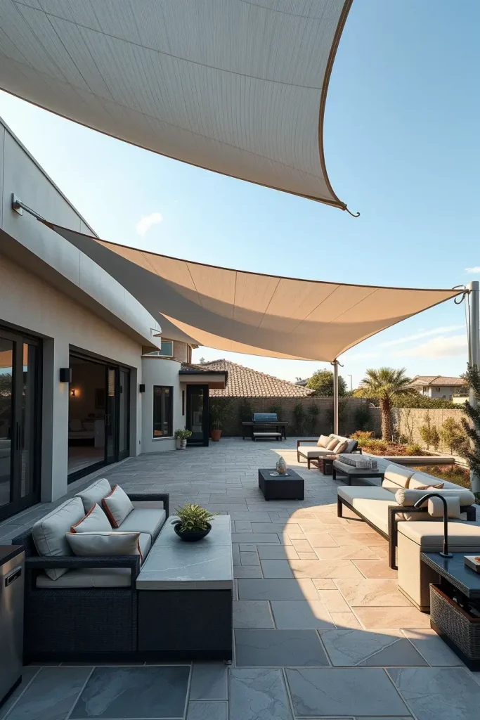 57 Sun Sail Shade Ideas For Your Outdoor Space 2026: Modern Patio & Backyard Trends