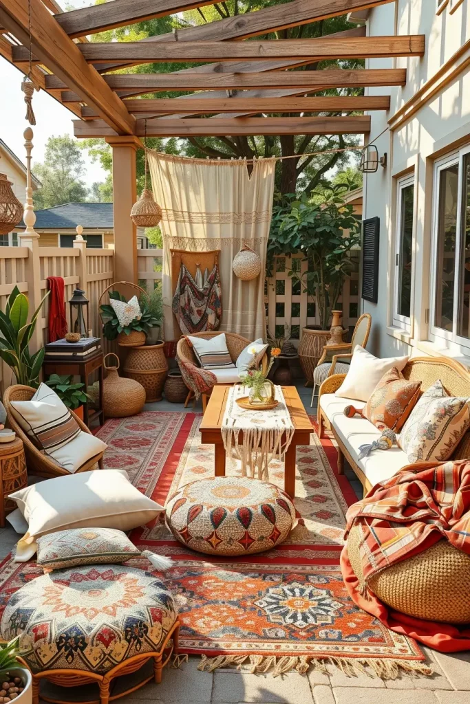55 Boho Patio Ideas 2026 For A Stylish And Cozy Outdoor Retreat