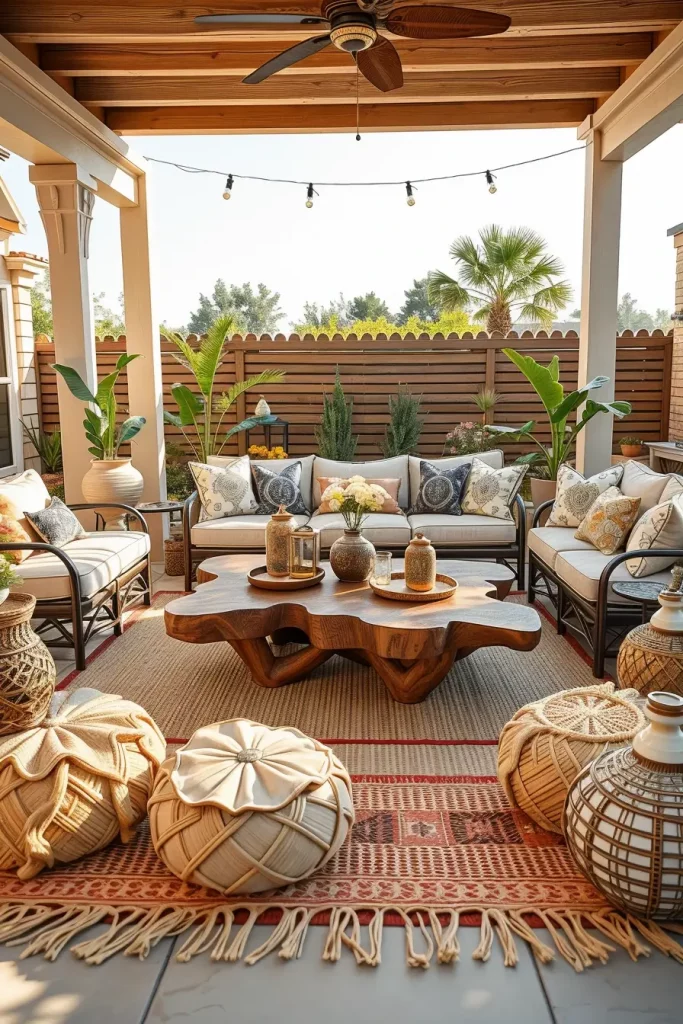 55 Boho Patio Ideas 2026 For A Stylish And Cozy Outdoor Retreat