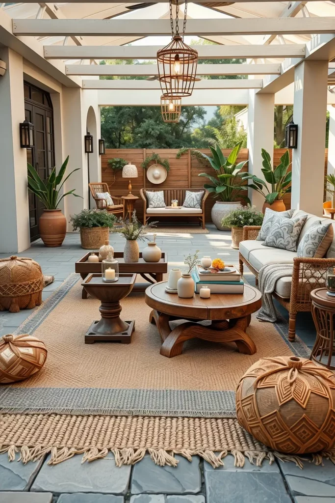 55 Boho Patio Ideas 2026 For A Stylish And Cozy Outdoor Retreat