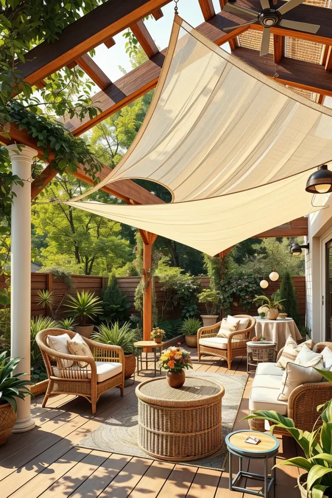 57 Sun Sail Shade Ideas For Your Outdoor Space 2026: Modern Patio & Backyard Trends