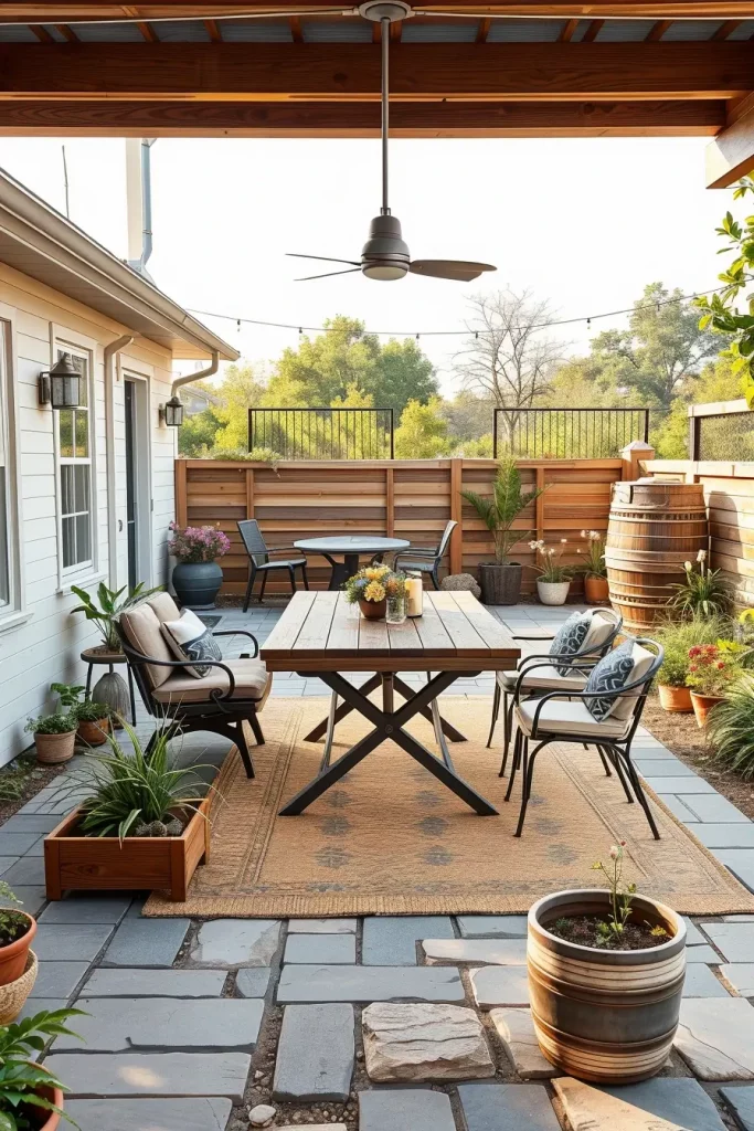 56 Farmhouse-Style Patio Ideas 2026 For Cozy And Rustic Outdoor Living