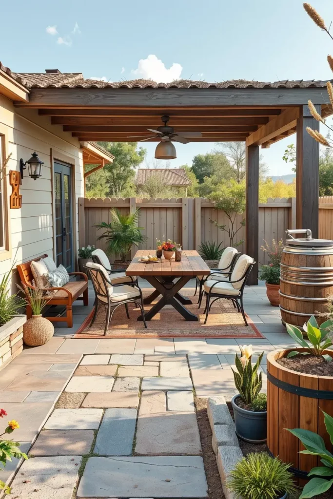 56 Farmhouse-Style Patio Ideas 2026 For Cozy And Rustic Outdoor Living