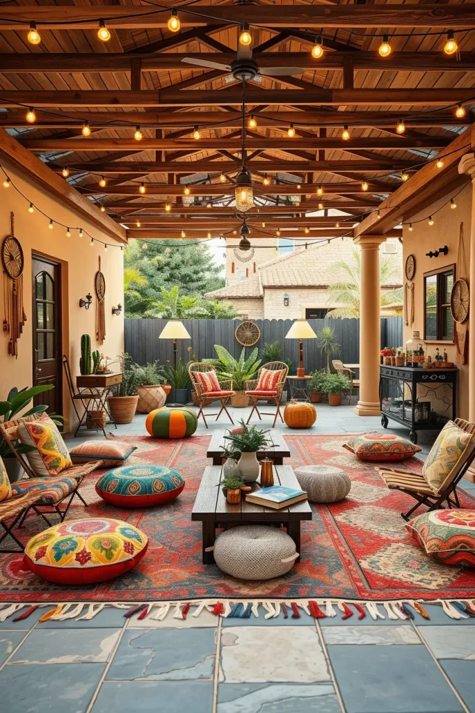 55 Boho Patio Ideas 2026 For A Stylish And Cozy Outdoor Retreat
