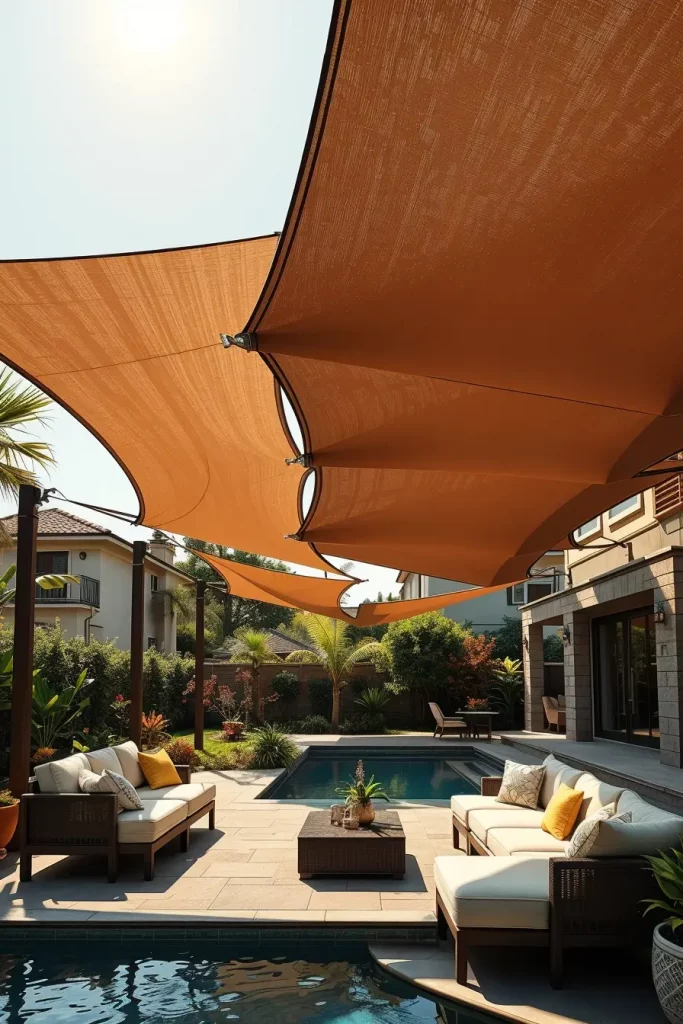 57 Sun Sail Shade Ideas For Your Outdoor Space 2026: Modern Patio & Backyard Trends