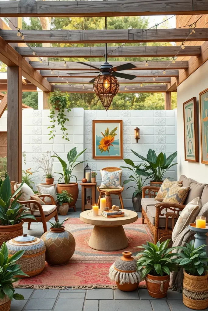 55 Boho Patio Ideas 2026 For A Stylish And Cozy Outdoor Retreat