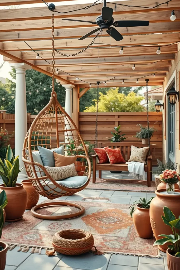 55 Boho Patio Ideas 2026 For A Stylish And Cozy Outdoor Retreat