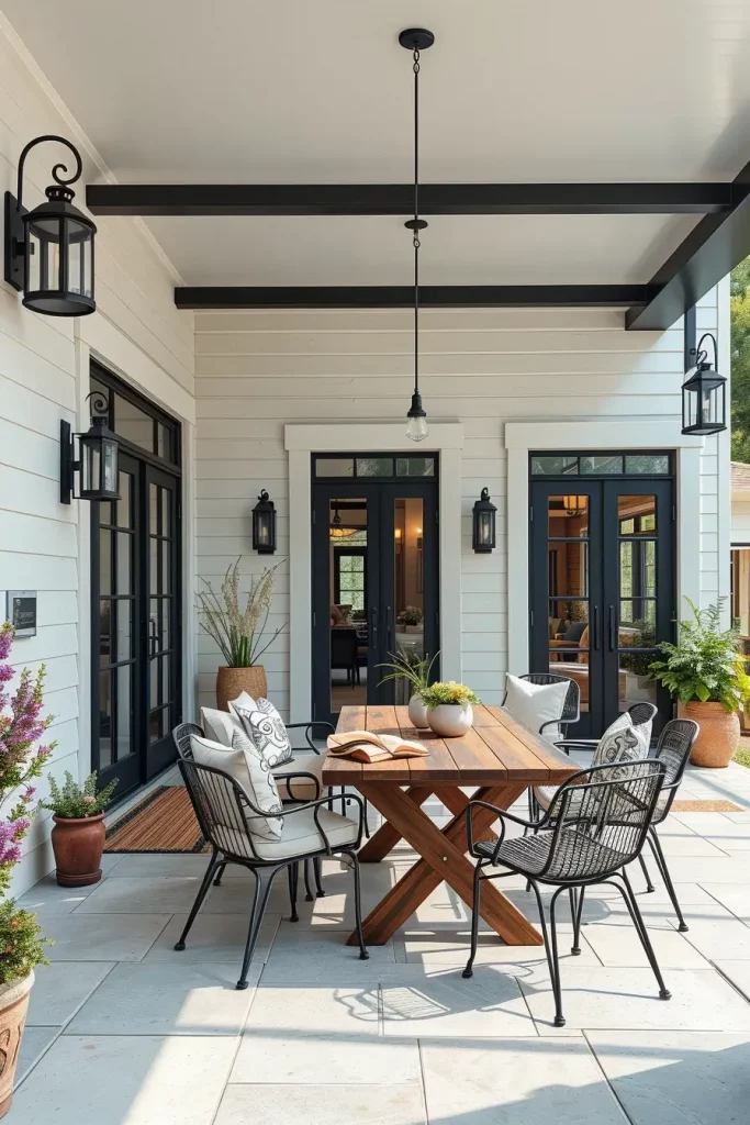 56 Farmhouse-Style Patio Ideas 2026 For Cozy And Rustic Outdoor Living
