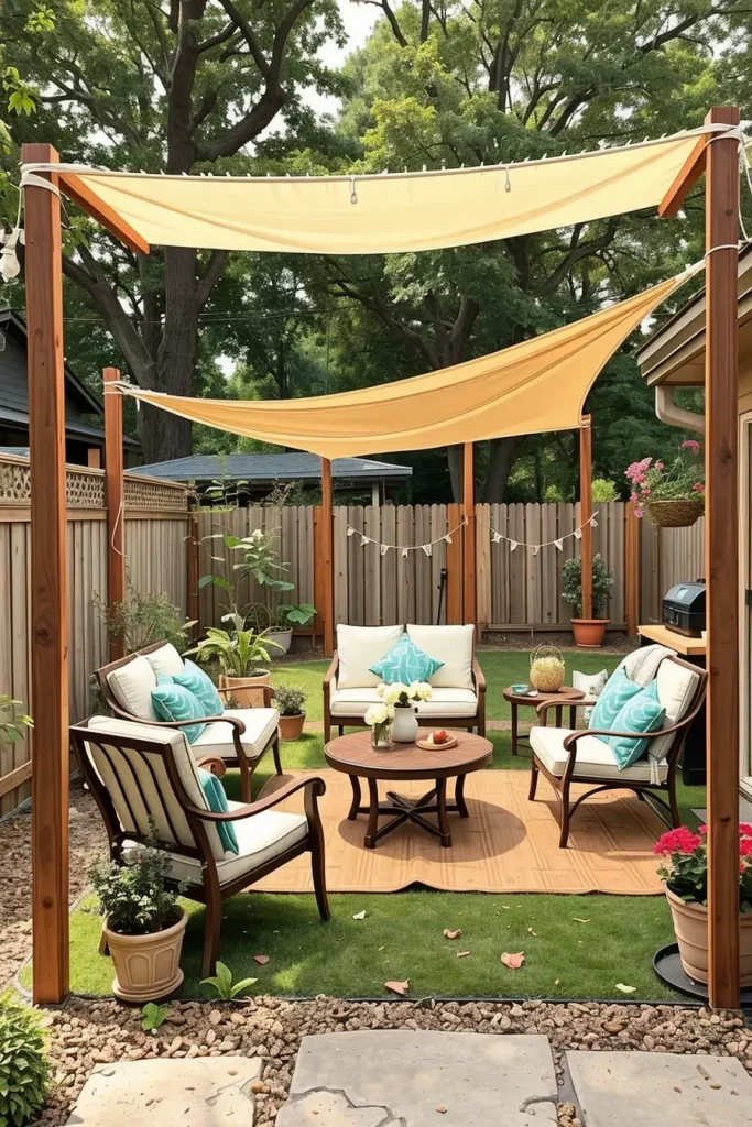 57 Sun Sail Shade Ideas For Your Outdoor Space 2026: Modern Patio & Backyard Trends