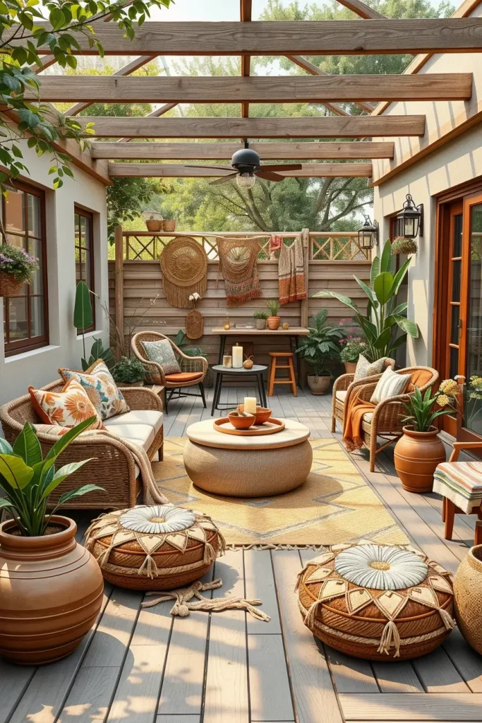 55 Boho Patio Ideas 2026 For A Stylish And Cozy Outdoor Retreat