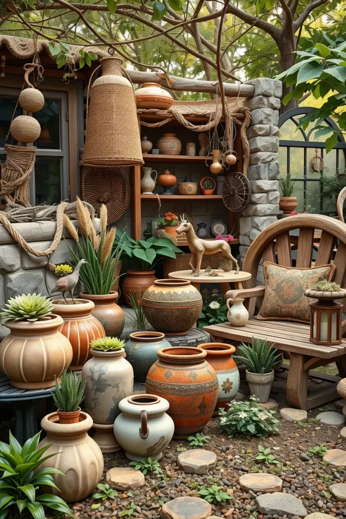 59 Rustic Garden Decor Ideas 2026: Modern, Sculptural & Creative Outdoor Designs