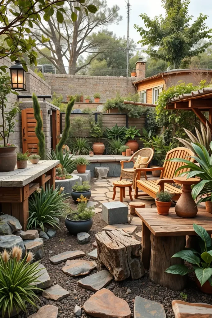 59 Rustic Garden Decor Ideas 2026: Modern, Sculptural & Creative Outdoor Designs
