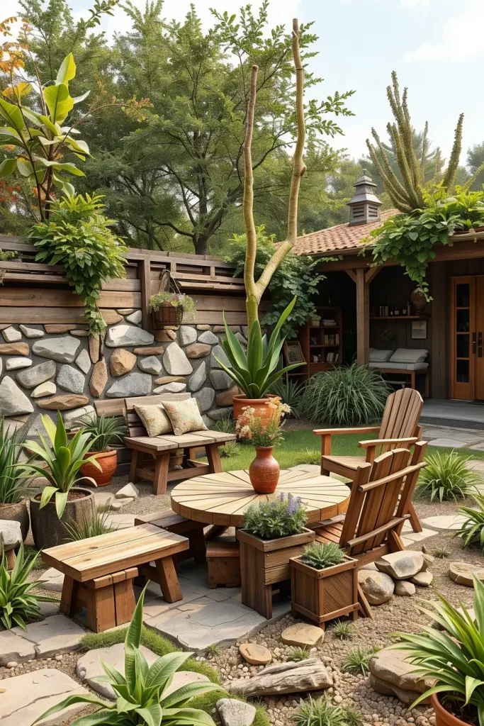 59 Rustic Garden Decor Ideas 2026: Modern, Sculptural & Creative Outdoor Designs