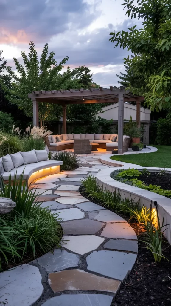 59 Curved Patio Ideas 2026 For Stylish Modern Outdoor Living