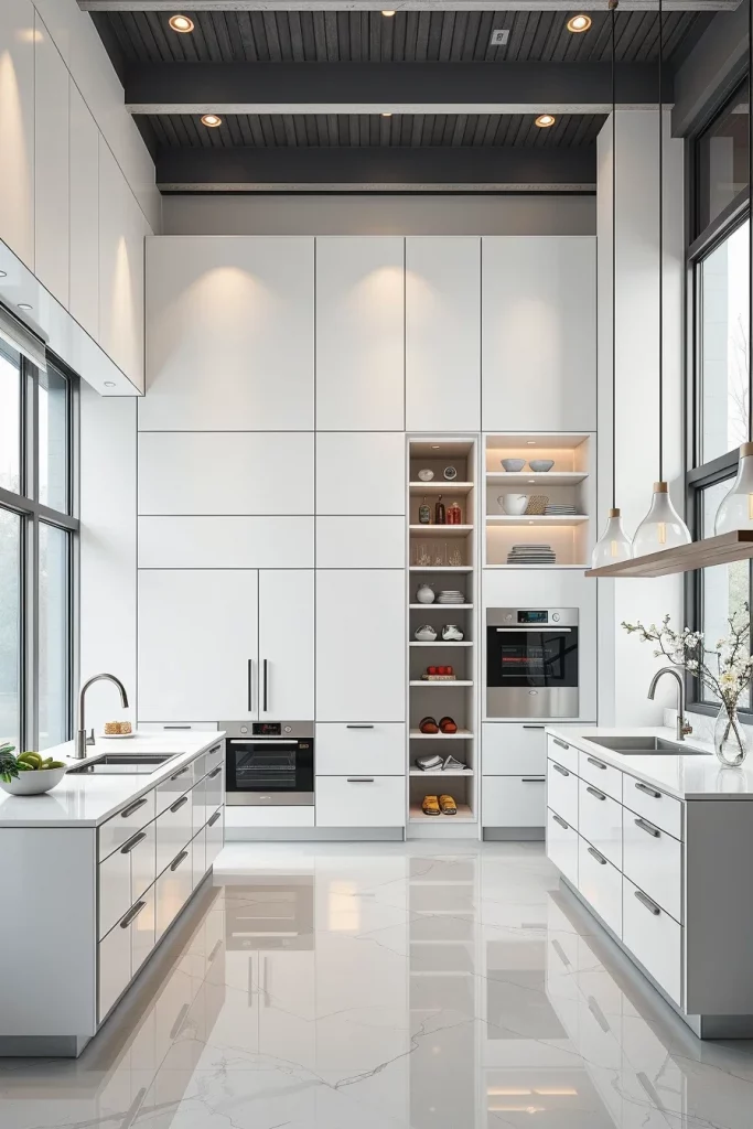 57 White Modern Kitchen Storage Design Ideas For A Stylish And Organized Home