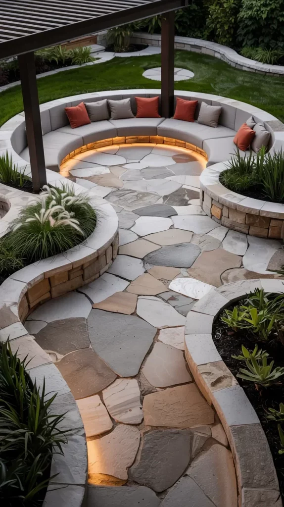 59 Curved Patio Ideas 2026 For Stylish Modern Outdoor Living