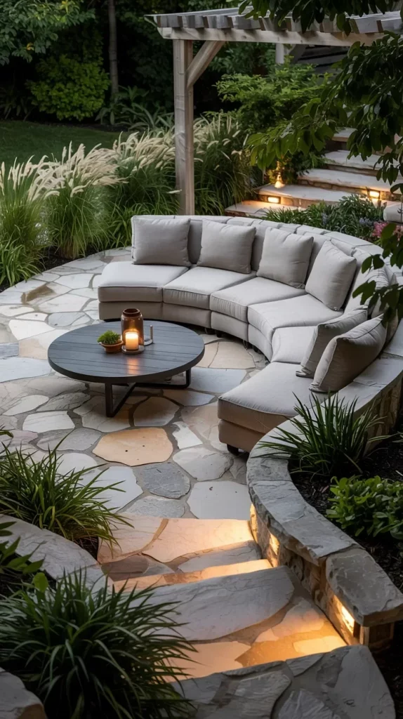 57 Circular Patio Ideas 2026 for Stylish Modern Outdoor Living