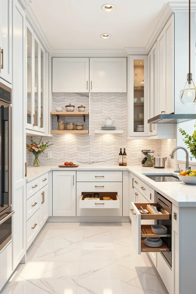 57 White Modern Kitchen Storage Design Ideas For A Stylish And Organized Home