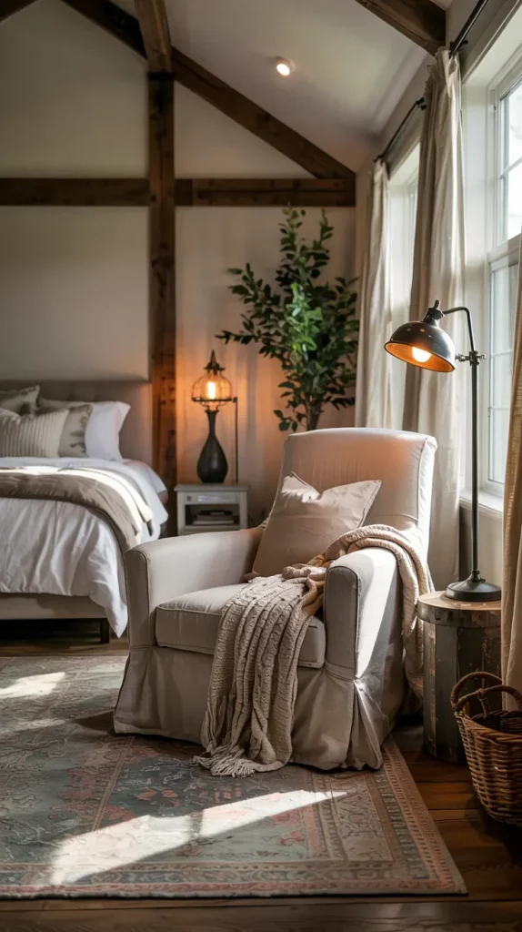 60 Cozy Farmhouse Barndominium Bedroom Decor Ideas For A Warm Rustic Retreat