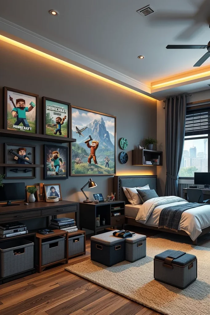 58 Minecraft Bedroom Makeover For Boys Ideas That Look Fun And Creative