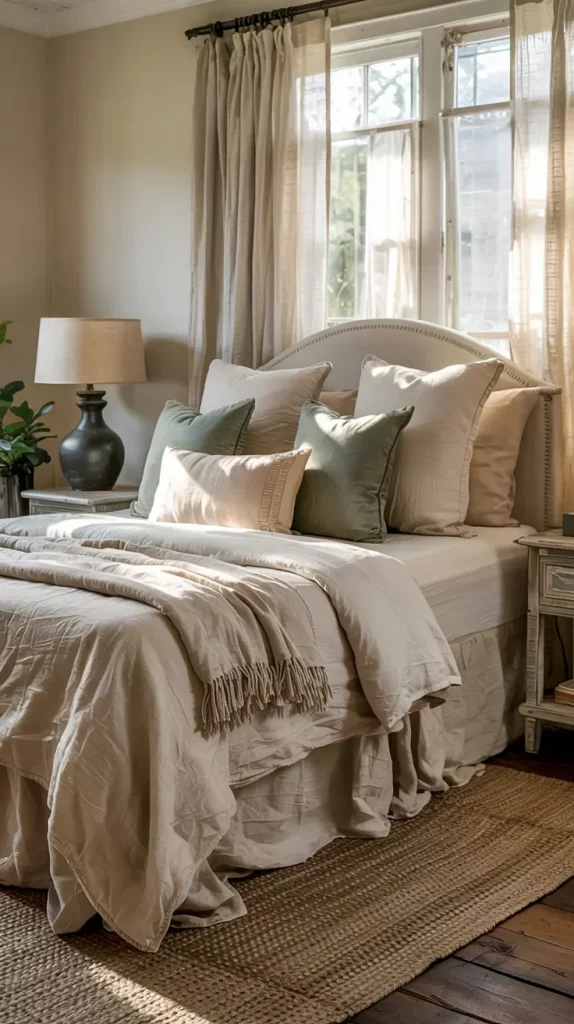 60 Cozy Farmhouse Barndominium Bedroom Decor Ideas For A Warm Rustic Retreat