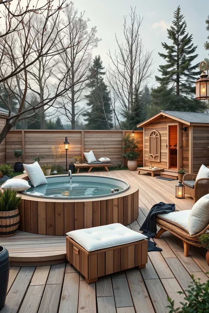 57 Spa Backyard Ideas 2026 For A Relaxing Luxury Outdoor Retreat