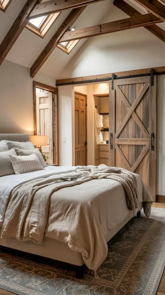 60 Cozy Farmhouse Barndominium Bedroom Decor Ideas For A Warm Rustic Retreat