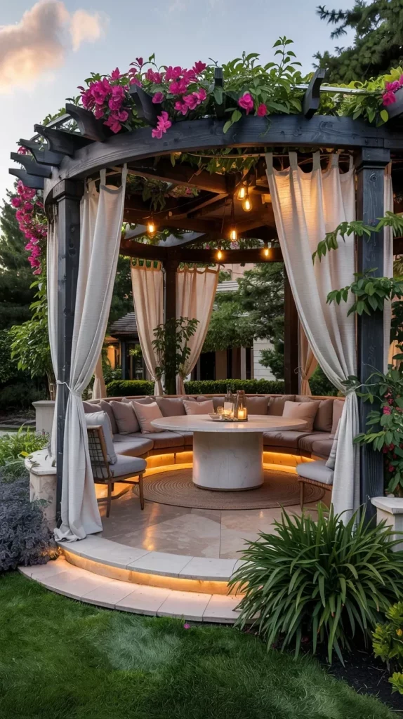 57 Circular Patio Ideas 2026 for Stylish Modern Outdoor Living