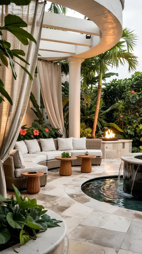 59 Curved Patio Ideas 2026 For Stylish Modern Outdoor Living