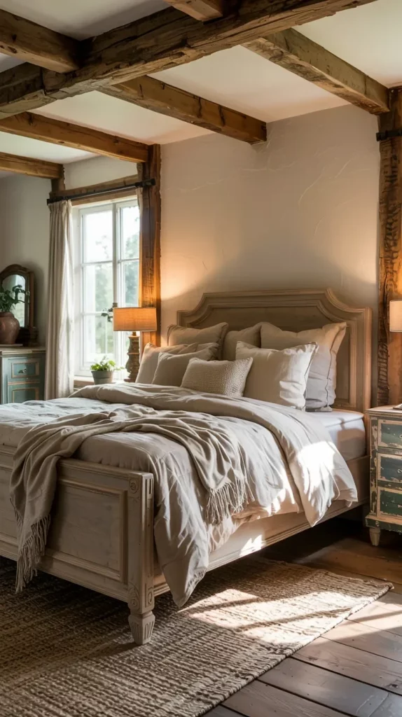 60 Cozy Farmhouse Barndominium Bedroom Decor Ideas For A Warm Rustic Retreat