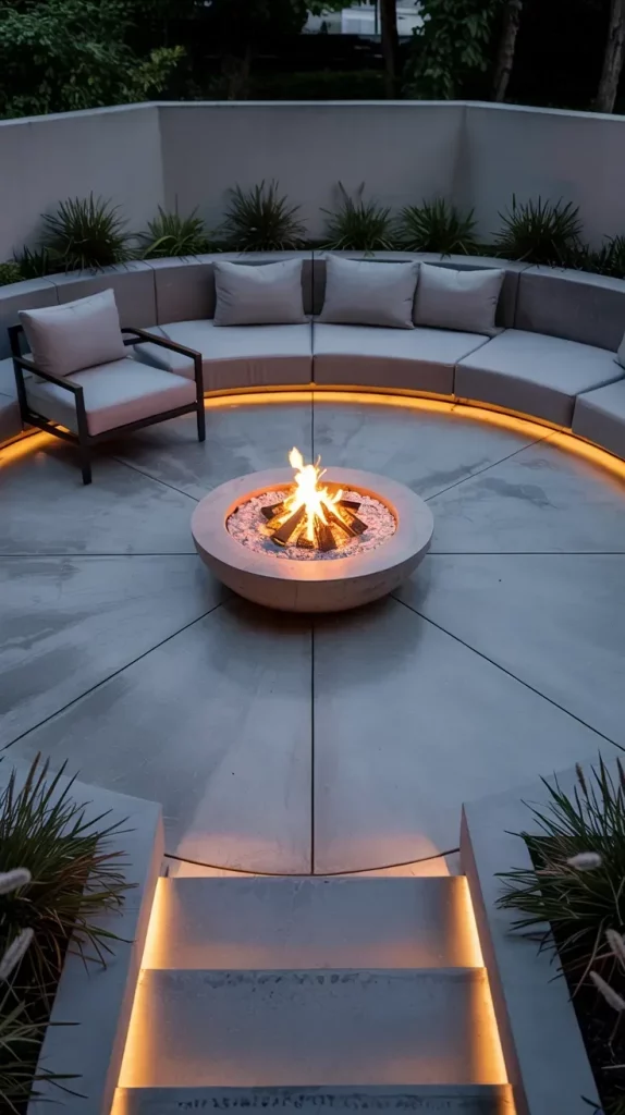 57 Circular Patio Ideas 2026 for Stylish Modern Outdoor Living