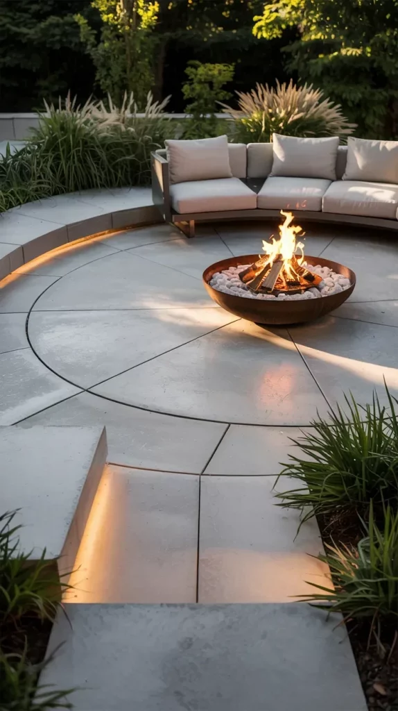 57 Circular Patio Ideas 2026 for Stylish Modern Outdoor Living