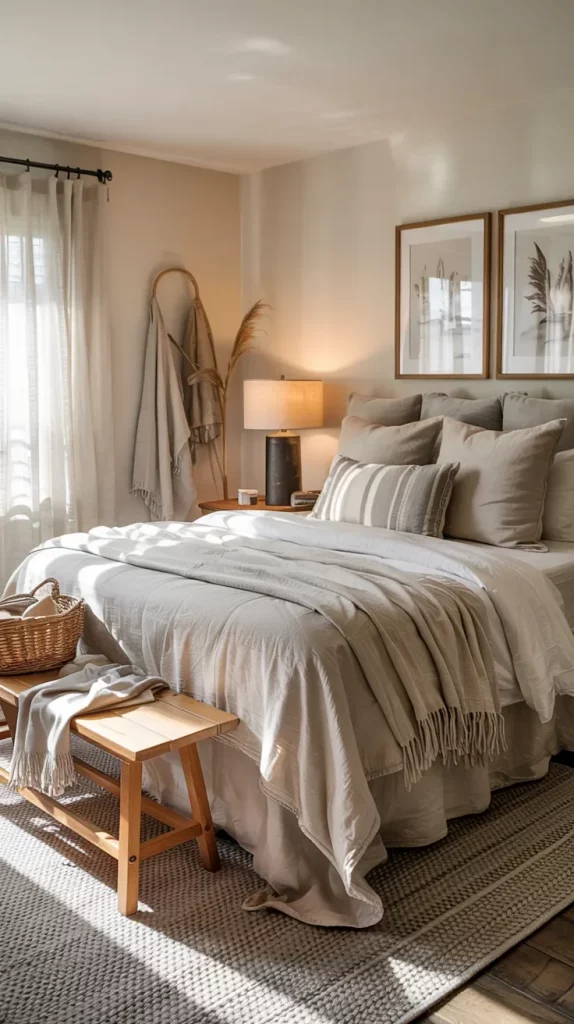 60 Cozy Farmhouse Barndominium Bedroom Decor Ideas For A Warm Rustic Retreat