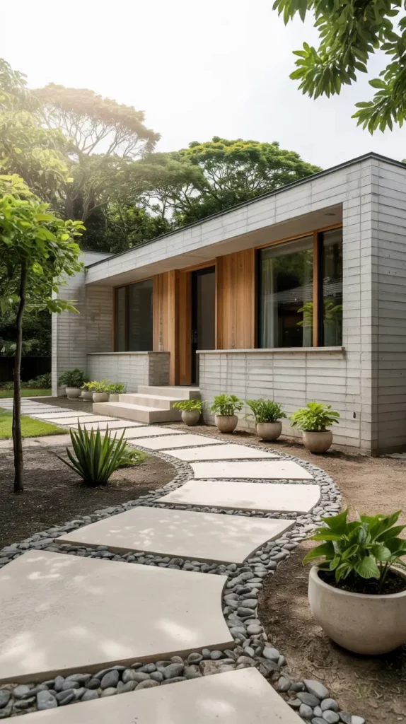 60 Curved Pathways And Entryways 2026 For Elegant Outdoor Design