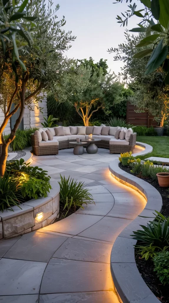 59 Curved Patio Ideas 2026 For Stylish Modern Outdoor Living