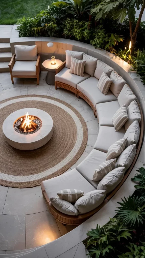57 Circular Patio Ideas 2026 for Stylish Modern Outdoor Living